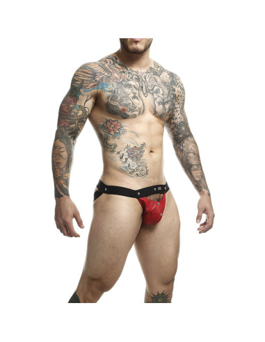 MOB - DNGEON JOCKSTRAP ATHLETE RAUDONAS VIENO DYDŽIO