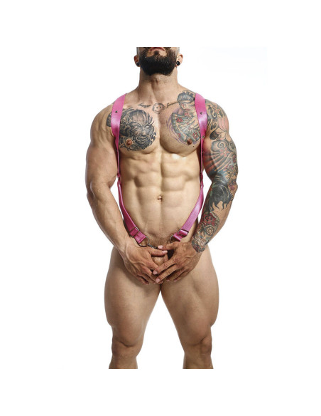 MOB - DNGEON CROSS BACK HARNESS PINK ONE SIZE