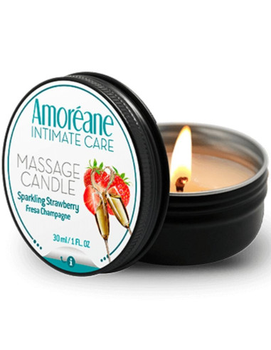 AMOREANE - BRAŠKIŲ IR ŠAMPANO MASAŽINĖ ŽVAKĖ 30 ML
