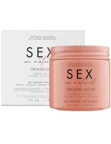 BIJOUX - ORGASM GLOW MAISTO PAPILDAS 60 KAPSULIŲ