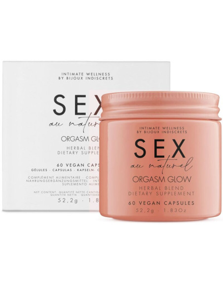 BIJOUX - ORGASM GLOW MAISTO PAPILDAS 60 KAPSULIŲ