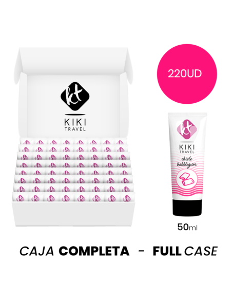 MOQ 220 - KIKÍ TRAVEL STRAWBERRY GUM LUBRICANT - 50 ML