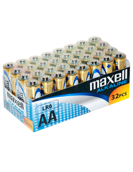 MAXELL - ALCALINA AA LR6 ELEMENTAI, 32 UDS