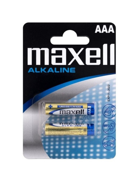 MAXELL - ŠARMINĖS BATERIJOS AAA LR03 2 LIZDINĖS PAKUOTĖS