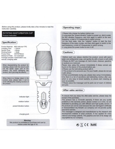ARMONY - BELUCCI ORAL MASTURBATOR VIBRATOR WHITE