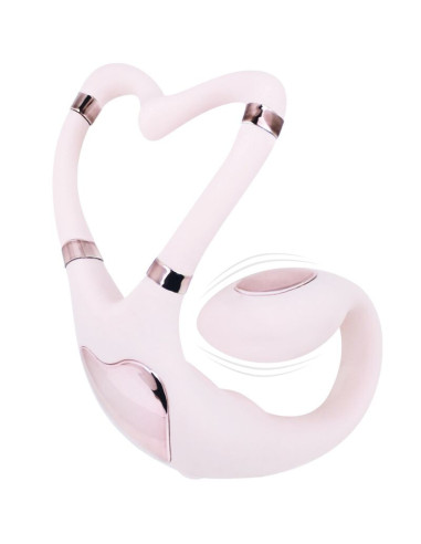 ADRIEN LASTIC - VENUS dvigubo klitorio ir G-SPOT stimuliatorius, nemokama programėlė, rožinė