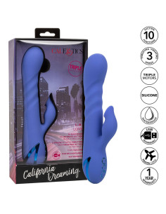 CALEXOTICS - L.A LOVE VIBRATOR and SUCTION BLUE BY CALIFORNIA DREAMING 2