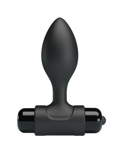 PRETTY LOVE - VIBRA BUTT 10 VIBRATIONS ANAL PLUG BLACK
