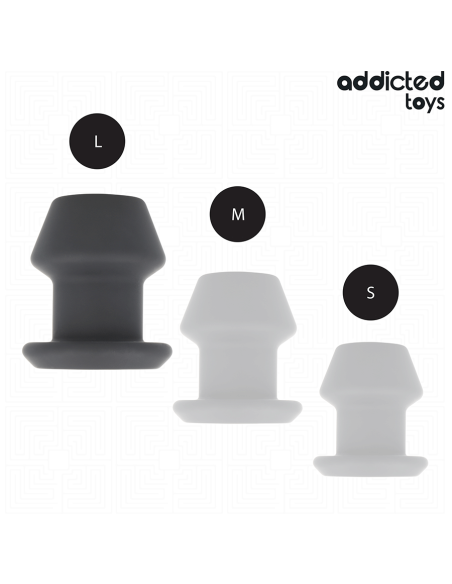 ADDICTED TOYS - EXTREME HOLLOW ANAL PLUG SILICONE SIZE L 10.4 CM