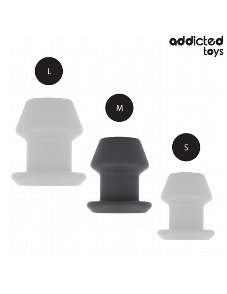 ADDICTED TOYS - YPATINGAI TUŠČIABUČIAS SILIKONINIS ANALINIS KAIŠTIS, M DYDIS, 8,7 CM