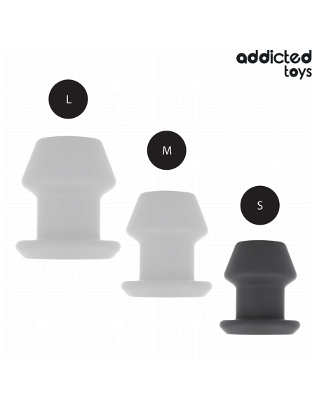 ADDICTED TOYS - EXTREME HOLLOW ANAL PLUG SILICONE SIZE S 7.5 CM