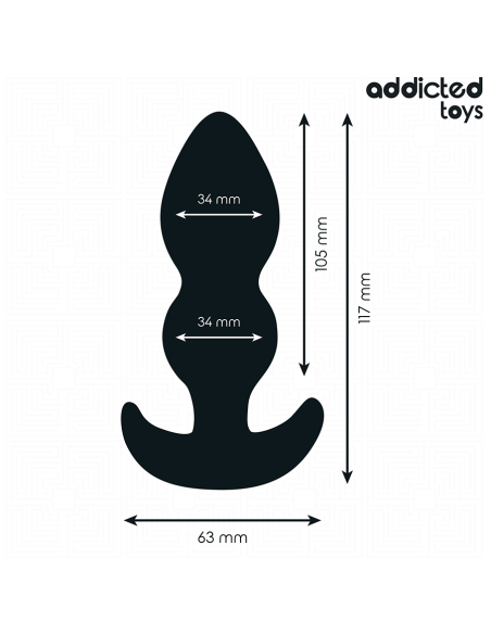 ADDICTED TOYS - SILIKONINIS ANALINIS KAIŠTIS, DYDIS L, 11,7 CM