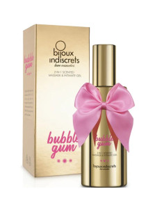 BIJOUX - kramtomosios gumos gelis 2 viename, silikoninė braškių skonio kramtomoji guma, 100 ml
