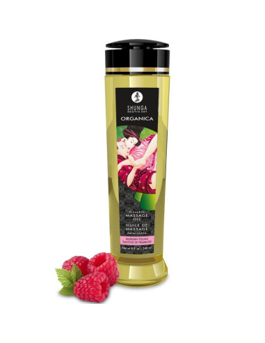 SHUNGA - ORGANIC MASSAGE OIL RASPBERRY FEELING 240 ML