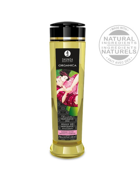 SHUNGA - ORGANIC MASSAGE OIL RASPBERRY FEELING 240 ML
