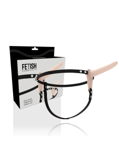 FETISH SUBMISSIVE HARNESS - KŪNO SILIKONINIS VIBRATORIUS 15 CM 2