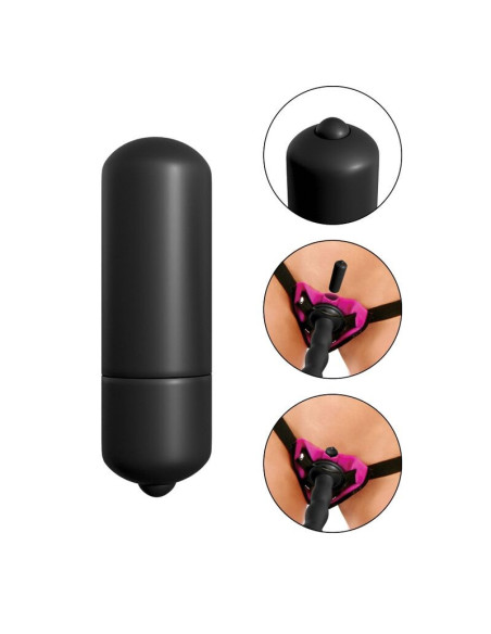 FETISH FANTASY SERIES - VIBRUOJAMAS STRAP-ON RINKINYS, VIOLETINIS.