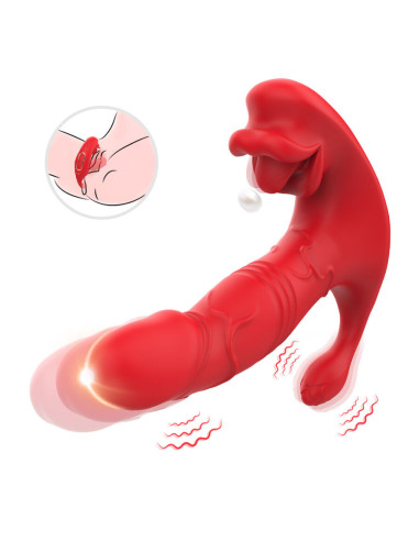 ARMONY - ANAL VIBRATOR PANTY C AND G-SPOT STIMULATOR REMOTE CONTROL RED