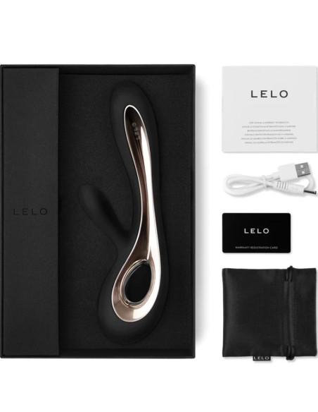 LELO - SORAYA 2 JUODAS SU KLITORIAUS MASAŽUOKLIU