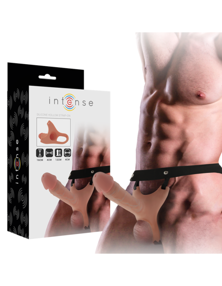 INTENSE - TUŠČIABUČIAI DIRŽAI SU SILIKONINIU DILDO 16 X 3,5 CM