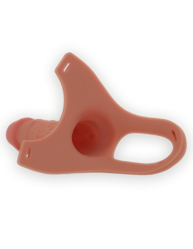 INTENSE - HOLLOW HARNESS WITH SILICONE DILDO 16 X 3.5 CM