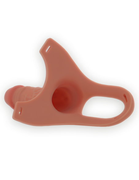 INTENSE - HOLLOW HARNESS WITH SILICONE DILDO 16 X 3.5 CM