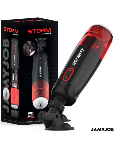 JAMYJOB - STORM automatinis vaginos masturbatorius su 10 sukimosi ir stūmimo režimų