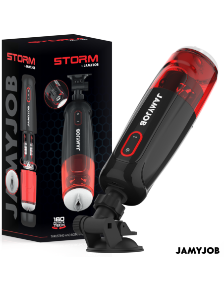 JAMYJOB - STORM automatinis vaginos masturbatorius su 10 sukimosi ir stūmimo režimų