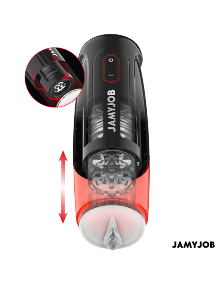 JAMYJOB - STORM automatinis vaginos masturbatorius su 10 sukimosi ir stūmimo režimų