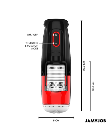 JAMYJOB - STORM AUTOMATIC VAGINA MASTURBATOR 10 ROTATION AND THRUST MODES