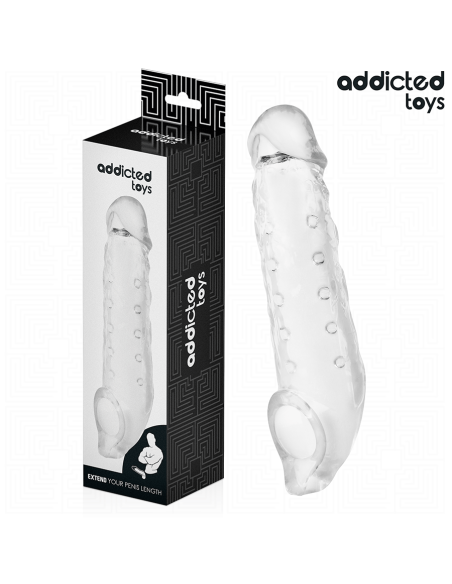 ADDICTED TOYS - TRANSPARENT PENIS SHEATH SIZE M 27 CM