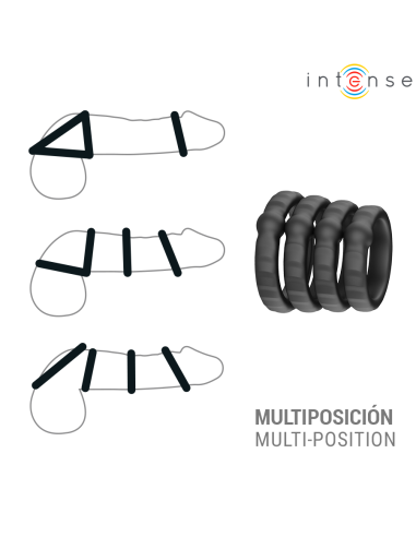 INTENSE - MICHIEL SET OF 4 PENIS RINGS MODEL 10