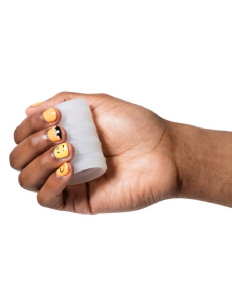 ROMP - MOSH TRANSPARENT MALE MASTURBATOR WITH 6 CM REVERSBLE SHEATH