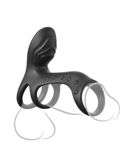 FANTASY C-RINGZ - ULTIMATE COUPLES CAGE PRO VIBRATING COCK RING 19.5 CM