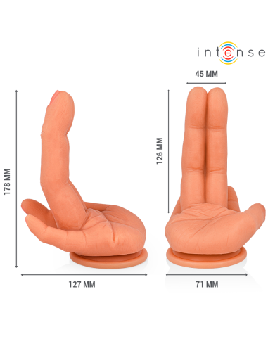 INTENSE - LEELA „G-SPOT“ STIMULIATORIAUS LANKSTUS RANKOS 12,6 CM