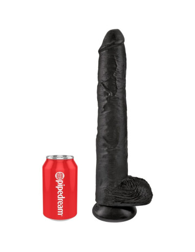 KING COCK - REALISTIC PENIS WITH BALLS 30.5 CM BLACK