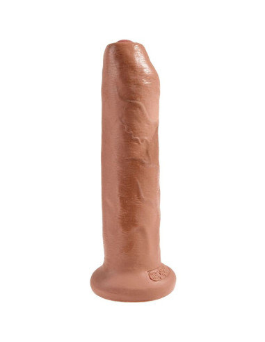 KING COCK - NEAPŠEPTAS REALISTIŠKAS PENIS 17,8 CM KARAMELĖS SKAIDULOS
