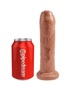 KING COCK - UNCUT REALISTIC PENIS 17.8 CM CARAMEL 2