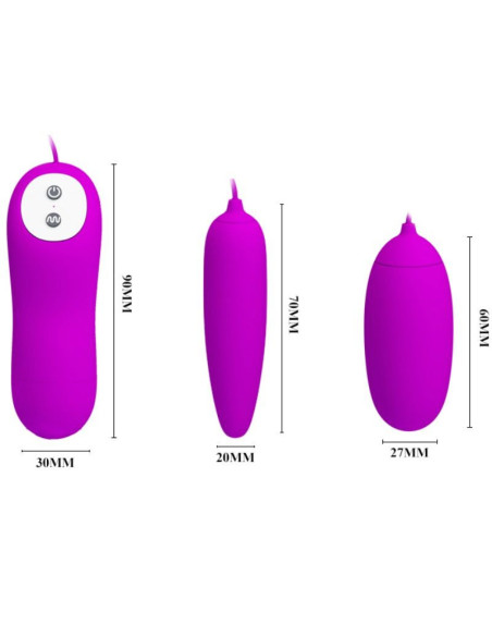 PRETTY LOVE - IRMA DVIGUBA VIBRUOJANTI KIAUŠINĖ