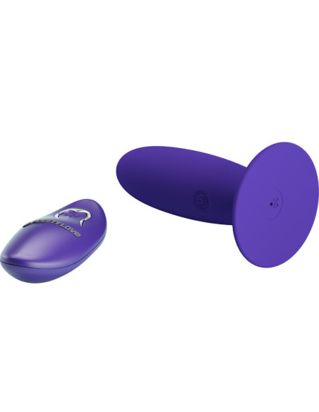 PRETTY LOVE - JAUNIMO ANALINIS VIBRATORIUS SU NUOTOLINIO VALDYMO VALDYMU, VIOLETINIS