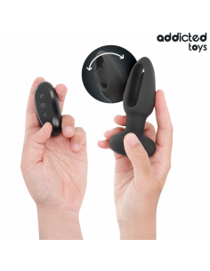 ADDICTED TOYS - ANAL PLUG WITH VIBRATING TONGUE AND REMOTE CONTROL 2