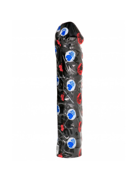 ALL BLACK - DIDŽIULIS MINKŠTAS FISTINGAS DILDO 32 CM