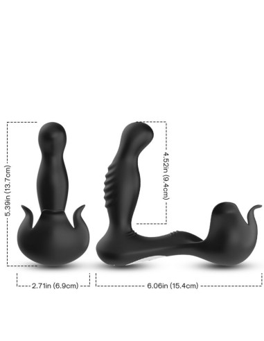 ARMONY - SURROUND VIBRATOR ANAL and STIMULATOR TESTICULOS REMOTE CONTROL BLACK