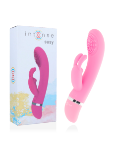 INTENSE - SUSY vibruojantis silikoninis triušis, rožinis 2