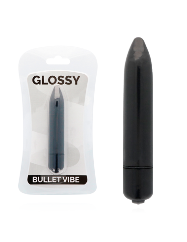 GLOSSY - PLONAS VIBRUOJAMAS JUODAS