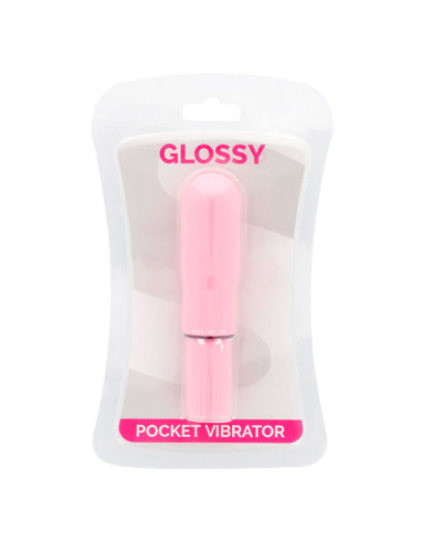GLOSSY - KIŠENINIS VIBRATORIUS ROŽINIS SPALVA