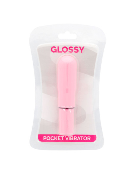 GLOSSY - KIŠENINIS VIBRATORIUS ROŽINIS SPALVA