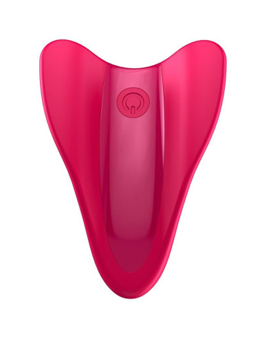 SATISFYER - AUKŠTAI SKRIEJANTIS PIRŠTŲ VIBRATORIUS FUKSIJOS SPALVOS