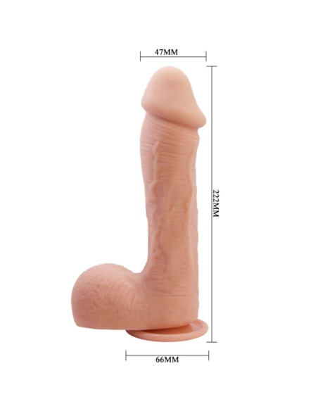 BAILE - JOHNSON REALISTINĖS ODOS DILDO 22 CM