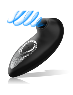 BLACKandSILVER - DRAKE DELUXE SUCKING VIBE RECHARGEABLE SILICONE BLACK